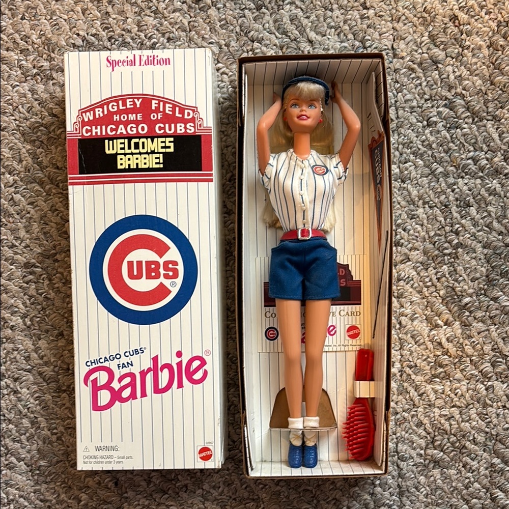 Vintage Barbie Special Edition Chicago Cubs doll